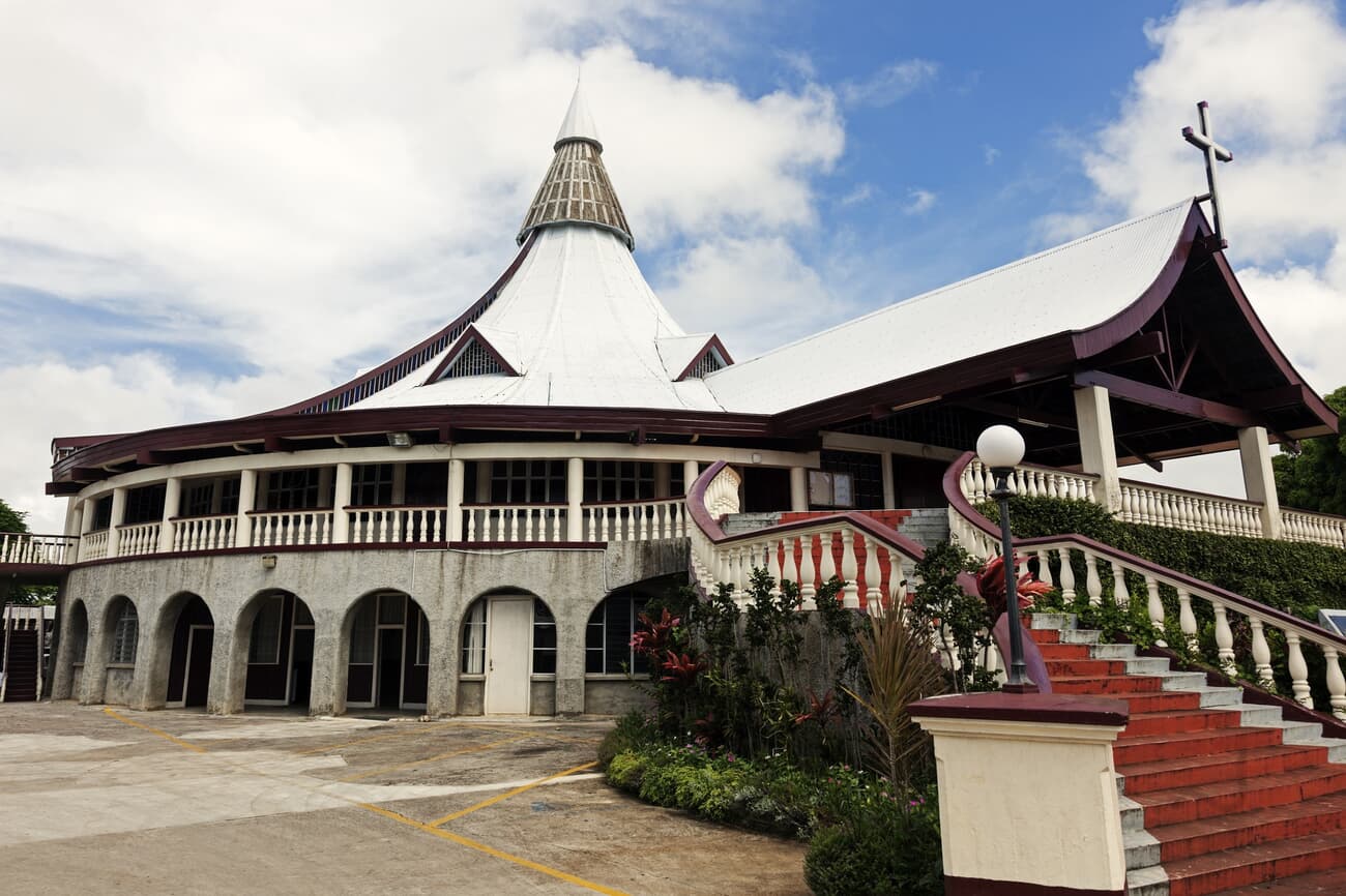 Basilica of St. Anthony of Padua, an architectural marvel that reflects Tonga's rich religious diversity