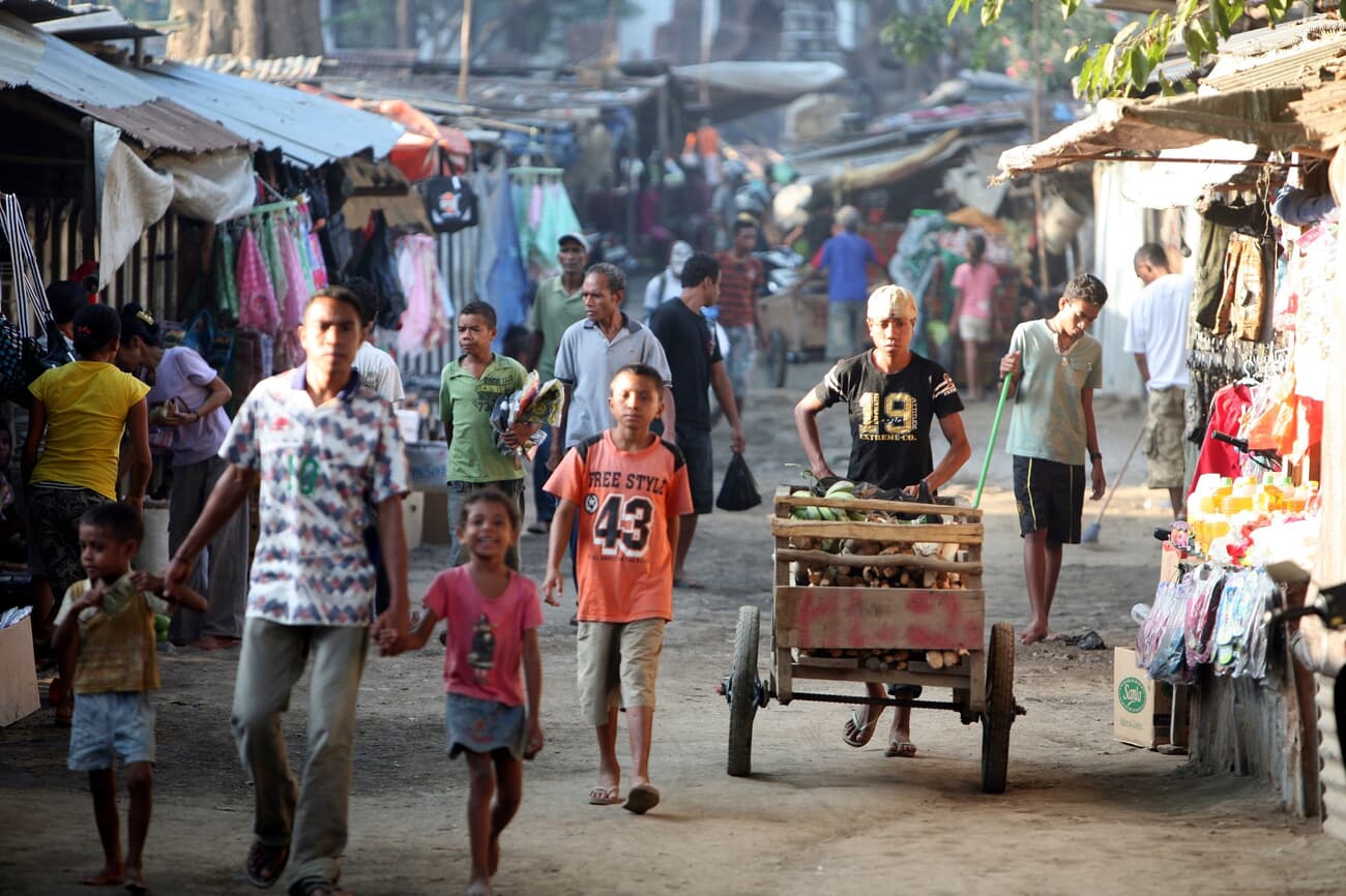 The bustling marketplaces of Dili, offering a slice of daily life