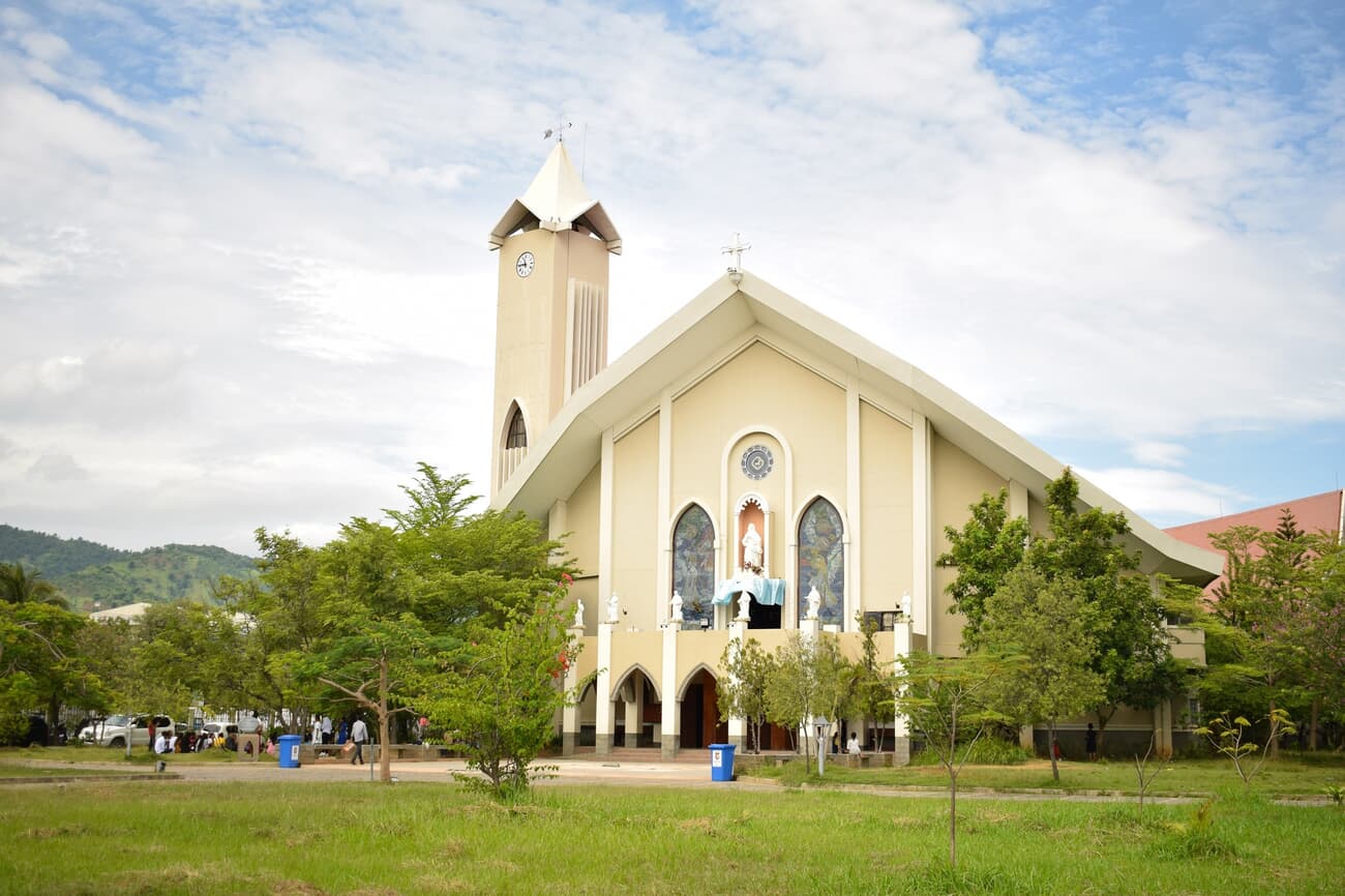 Dili Cathedral, one of the largest Catholic churches in Southeast Asia