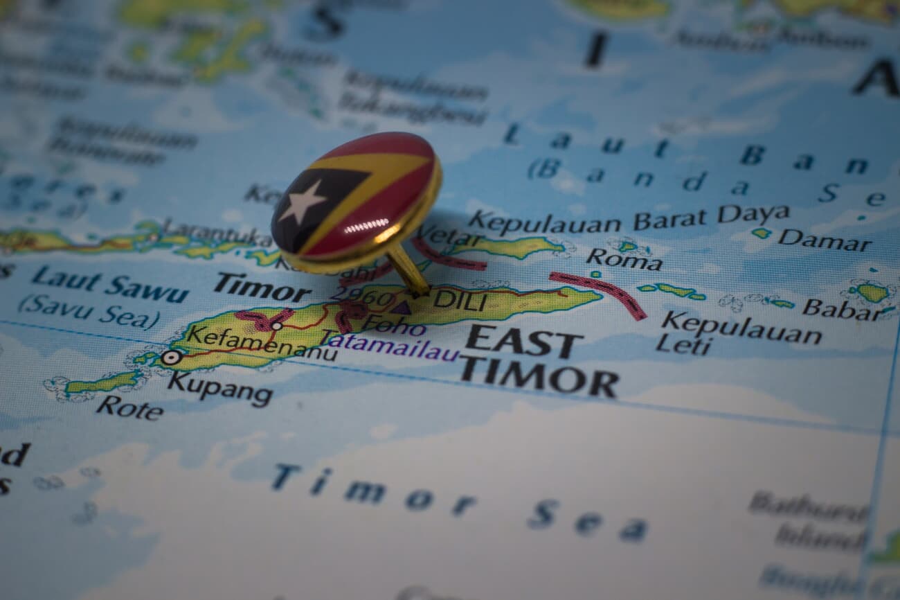 Location of Dili, East Timor