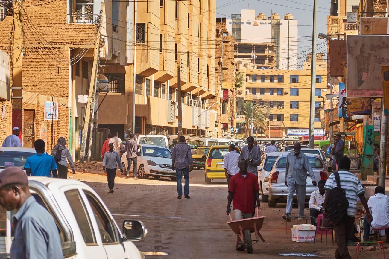 Downtown Khartoum, the financial heartbeat of the city