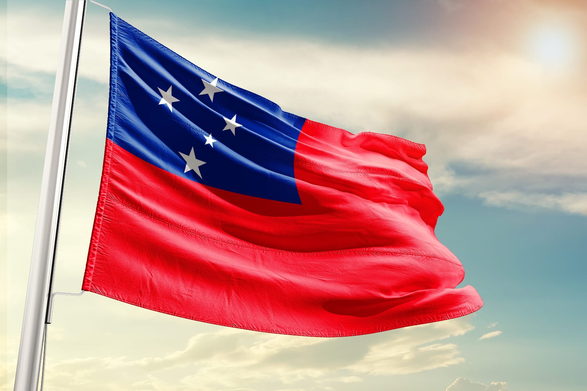 🇼🇸 Samoa Flag Unveiled: Colors, Meaning, Coat of Arms, Flag Map, and ...