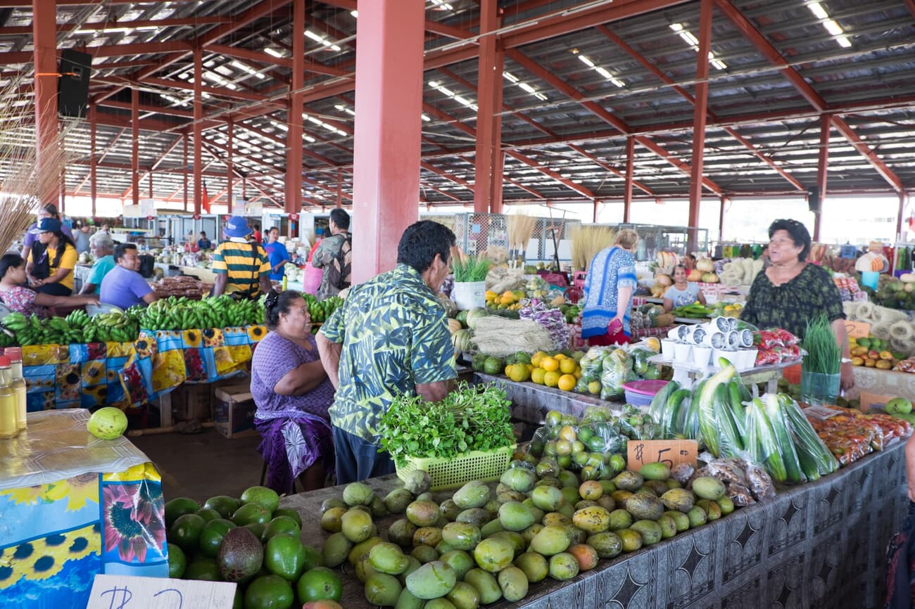 Locals at Fugalei Market, the pulse of Apia