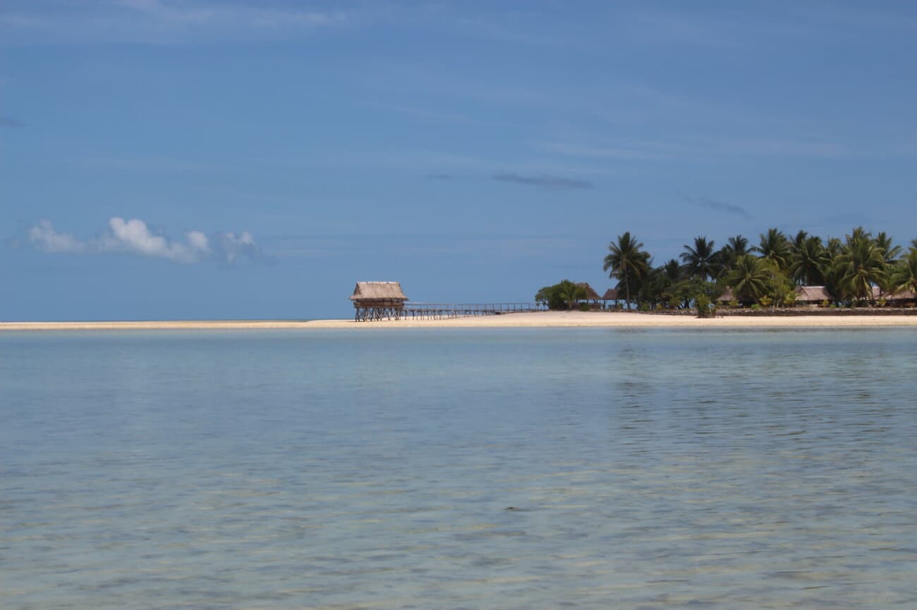 North Tarawa, a stark contrast to its southern counterpart