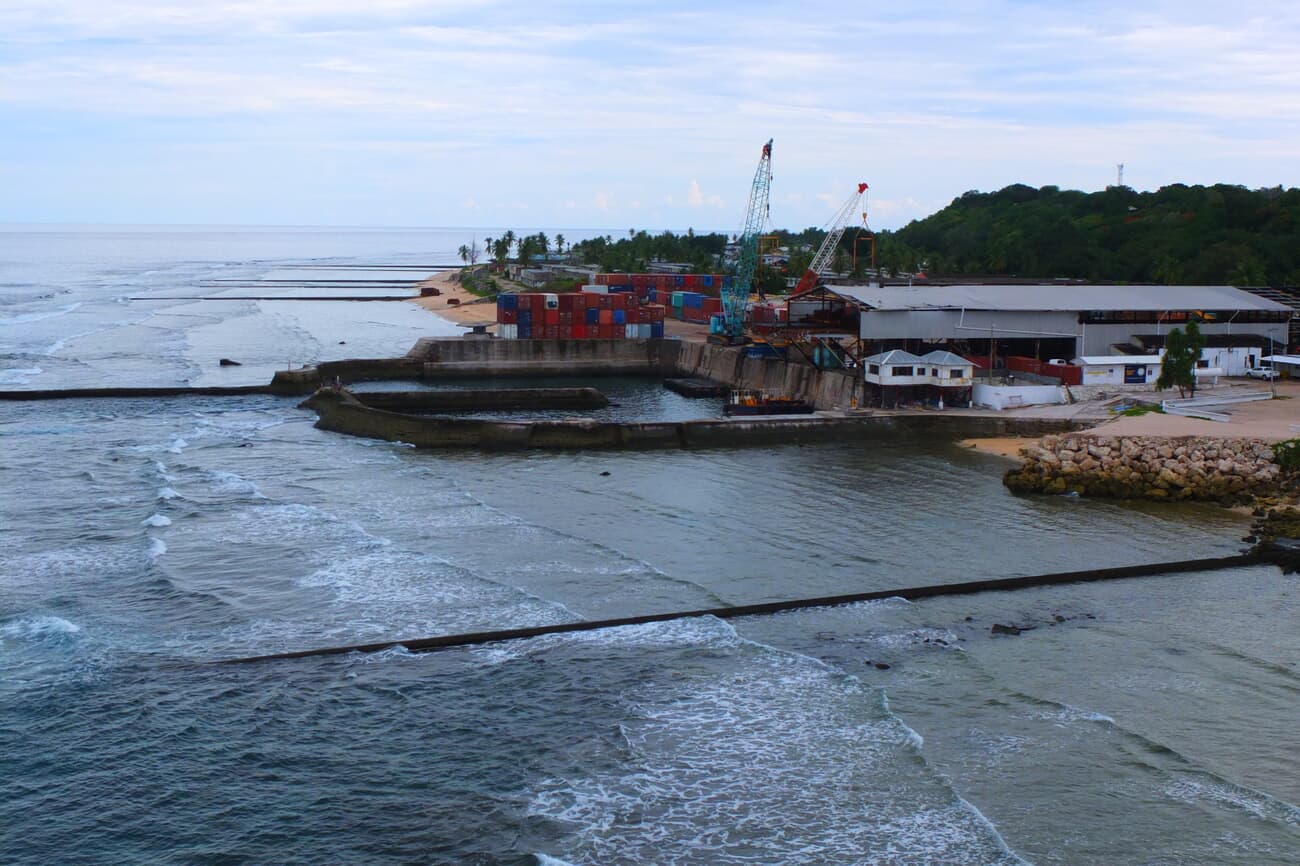 Phosphate Loading Station near Yaren, an emblem of Nauru's economic reliance on phosphate