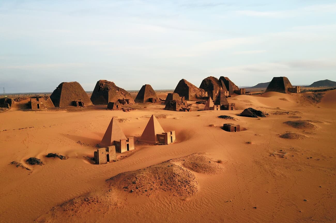 Begrawiya Meroe Pyramids, a testament to the Kingdom of Kush