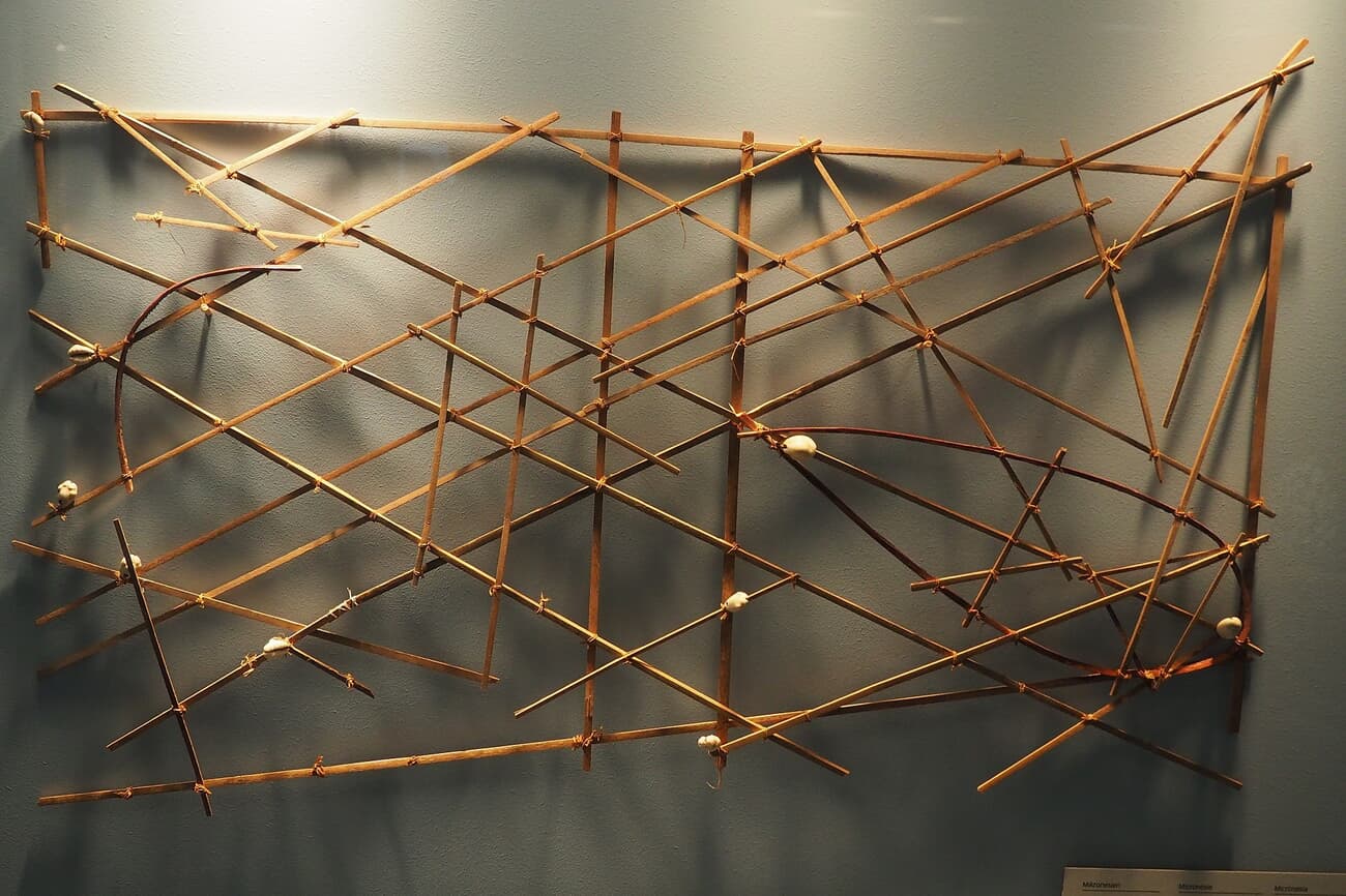 Stick-Chart from Majuro, an ancient maritime navigational tool