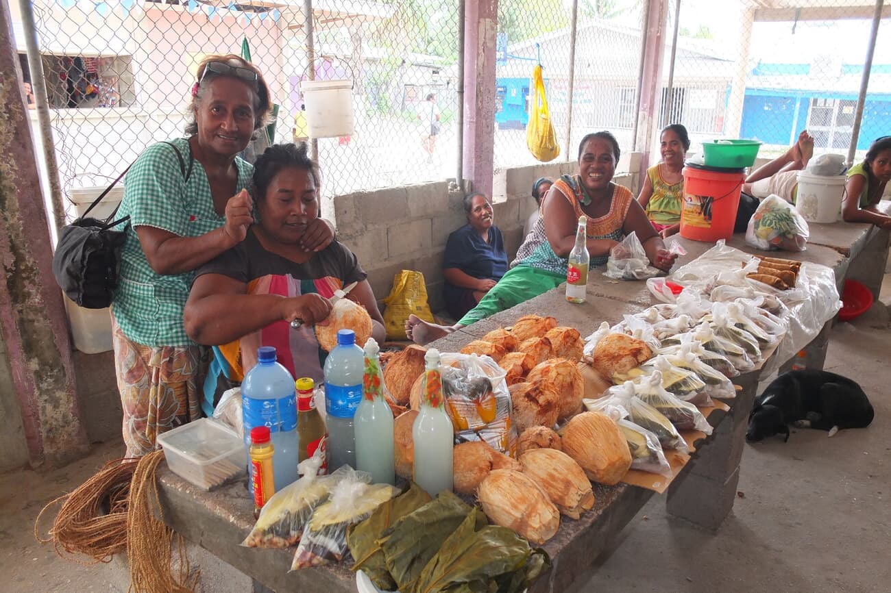 Vibrant and bustling markets in Tarawa