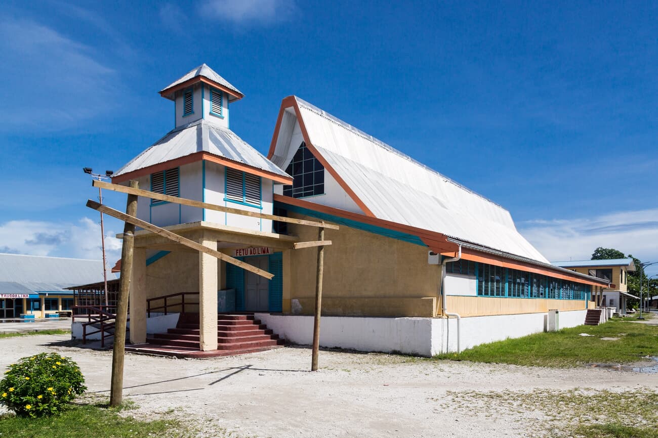 Teone Church, the most prominent community gathering point