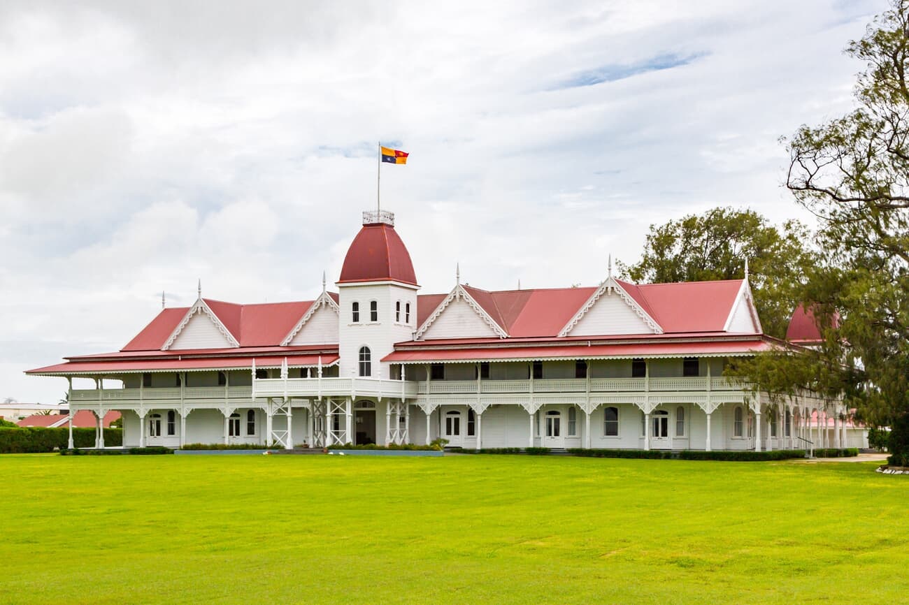 The Royal Palace in Nuku'alofa, a symbol of Tonga's monarchical lineage and political structure