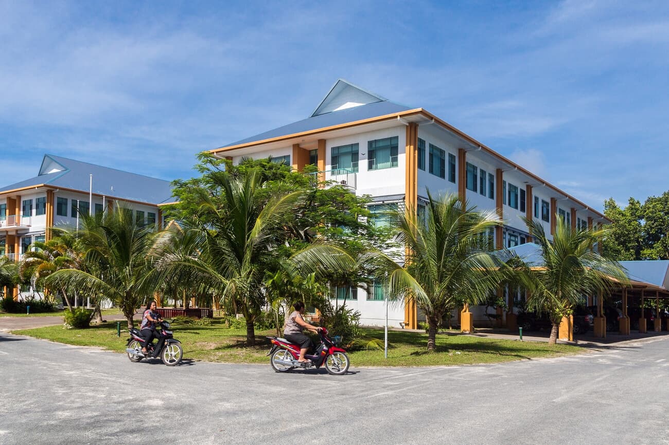 The Government House in Funafuti, a symbol of Tuvalu's journey toward self-governance
