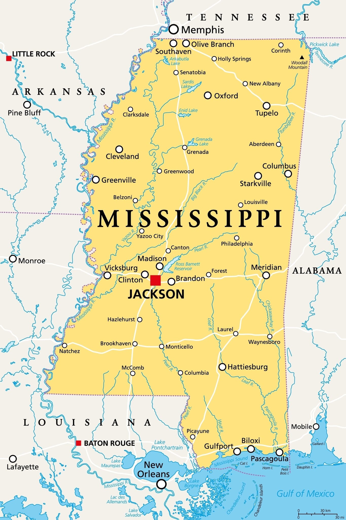Lula Ms Map US Gulf Coast Map | Mappr