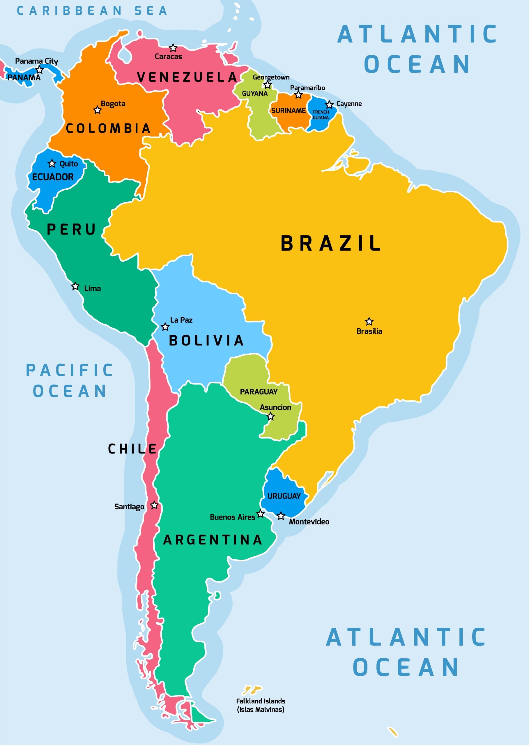 South America Map | Mappr