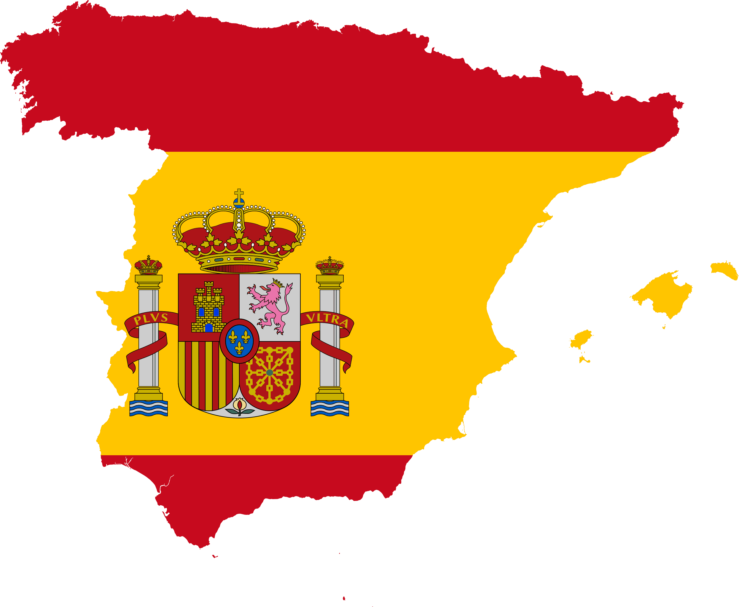 🇪🇸 Spain Flag Unveiled Colors, Meaning, Coat of Arms, Flag Map, and Similar Flags Mappr