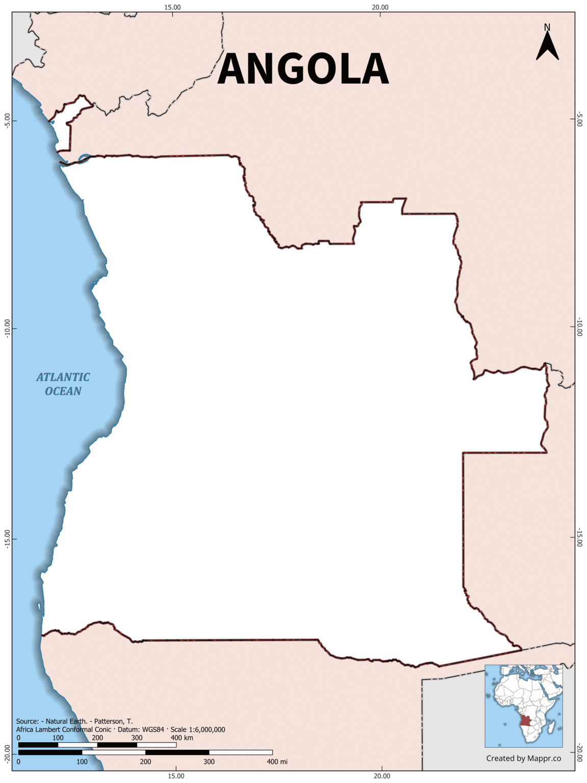 Map Angola Riva Angola Maps | Mappr