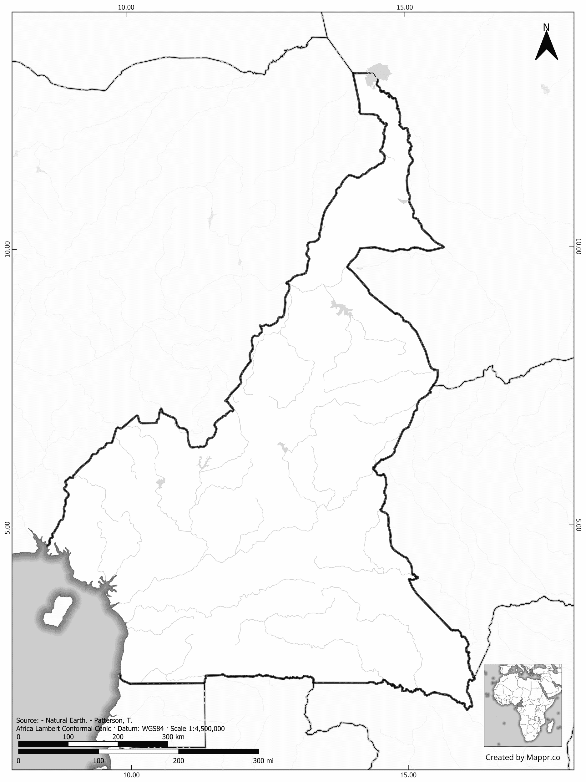 Cameroon Maps | Mappr