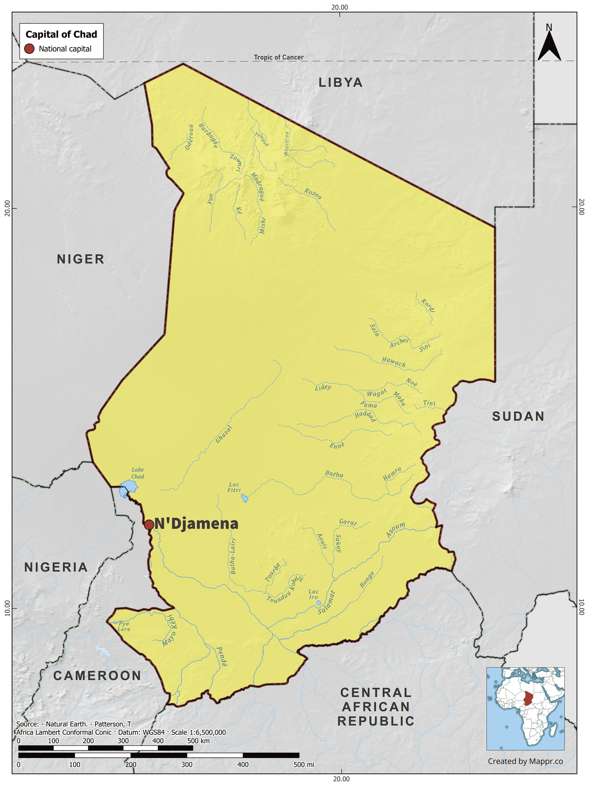 Chad Maps | Mappr