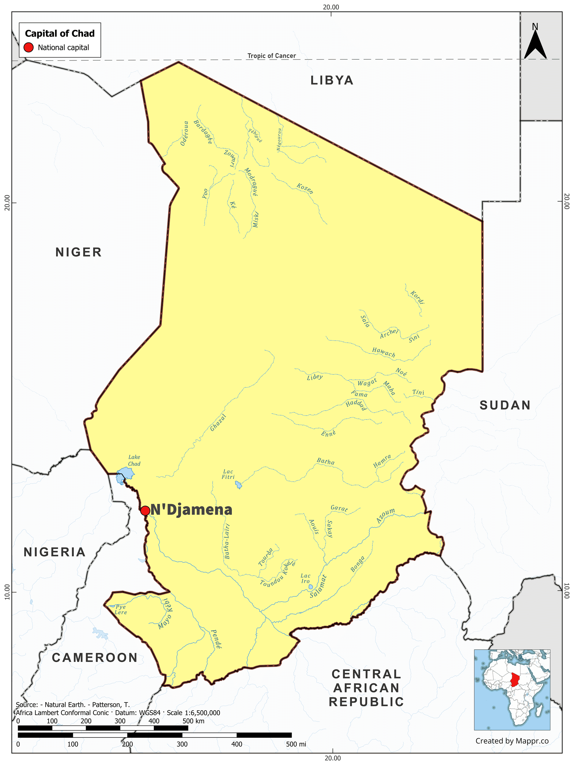 Chad Maps | Mappr