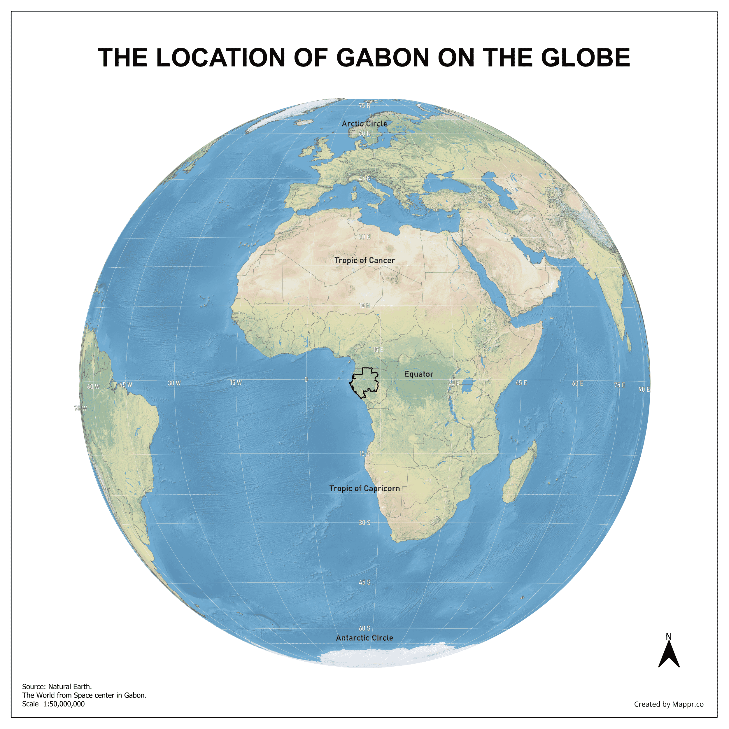 Gabon Maps | Mappr