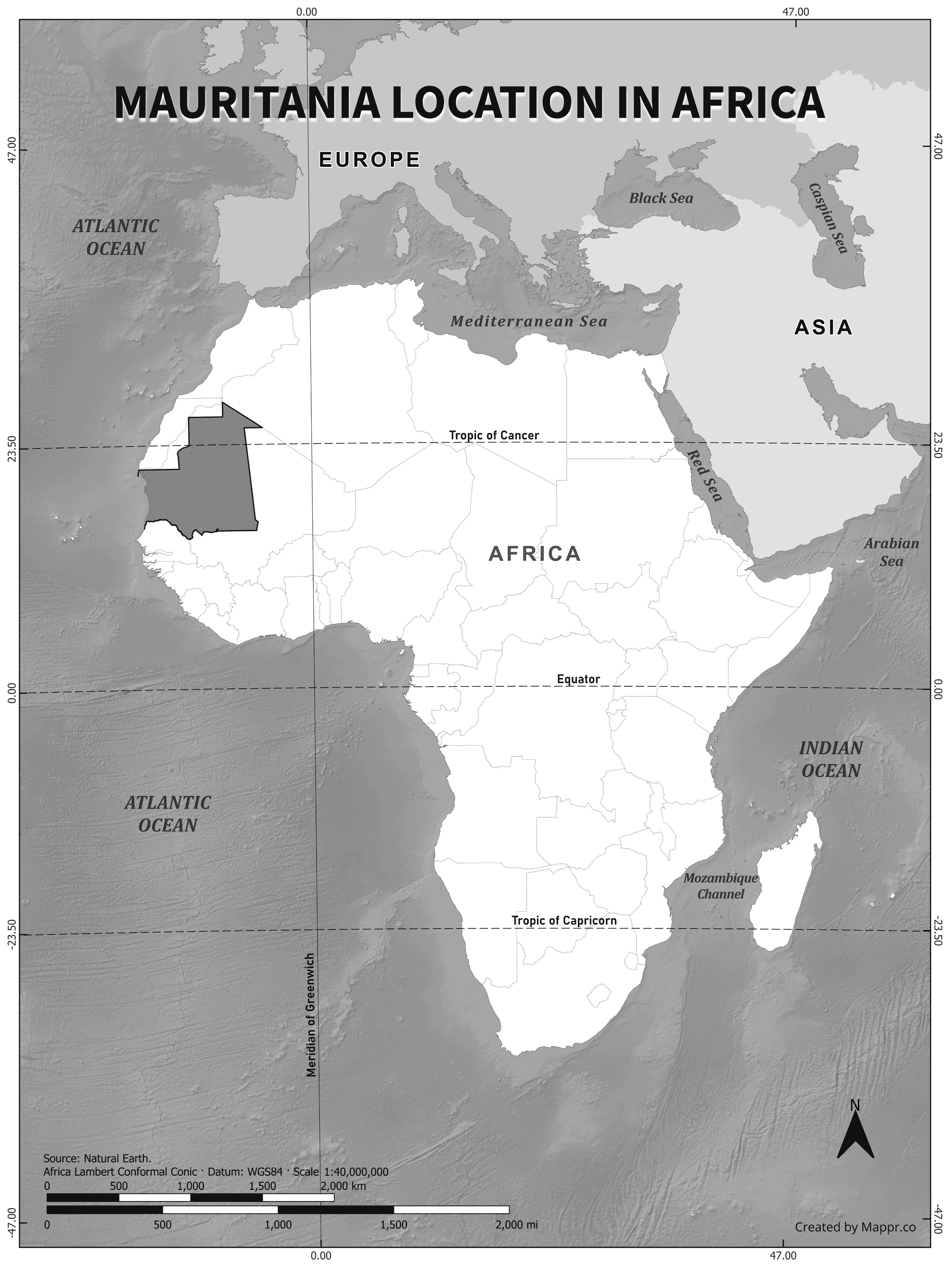 Mauritania Maps | Mappr