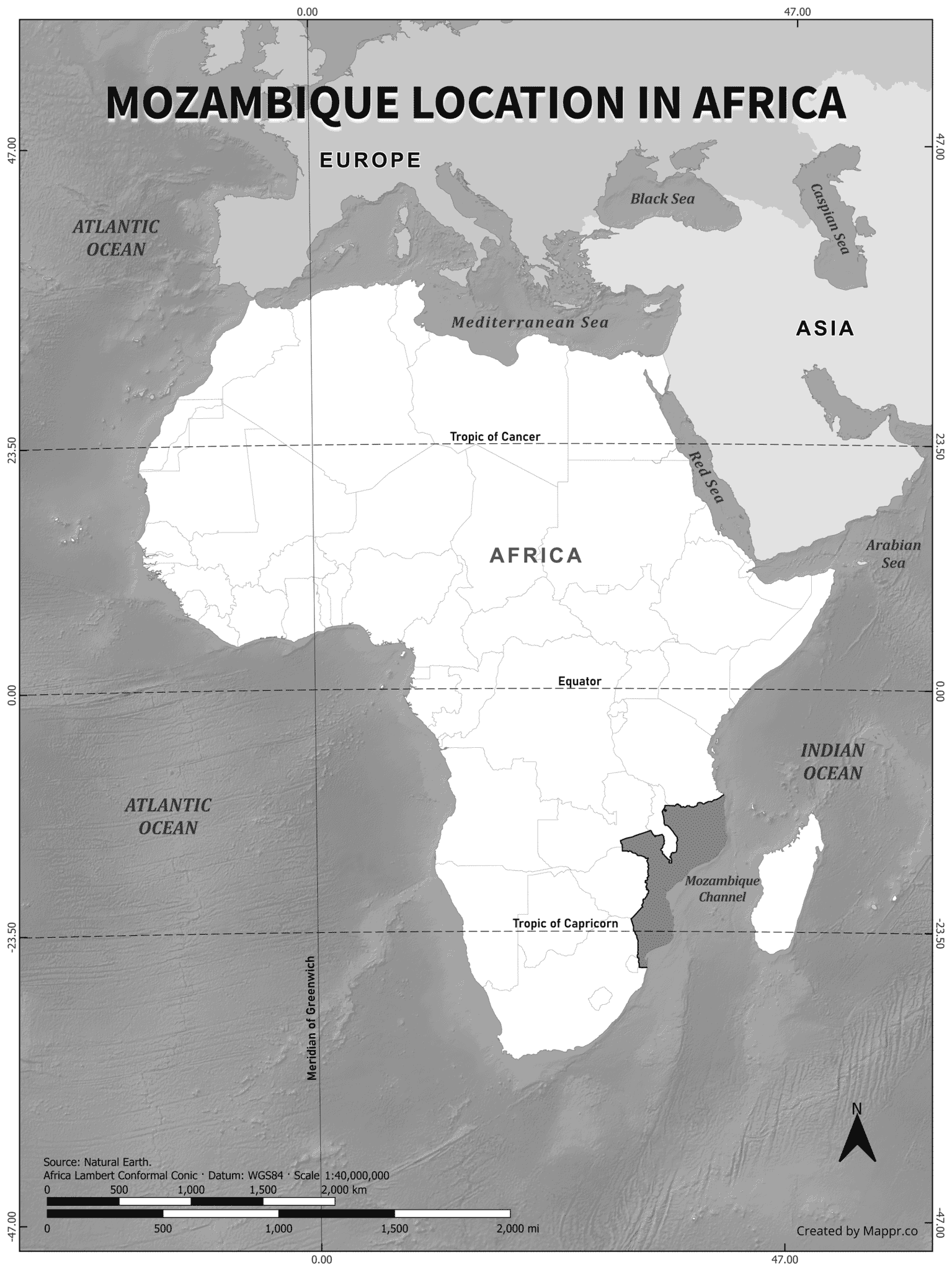 Mozambique Maps Mappr