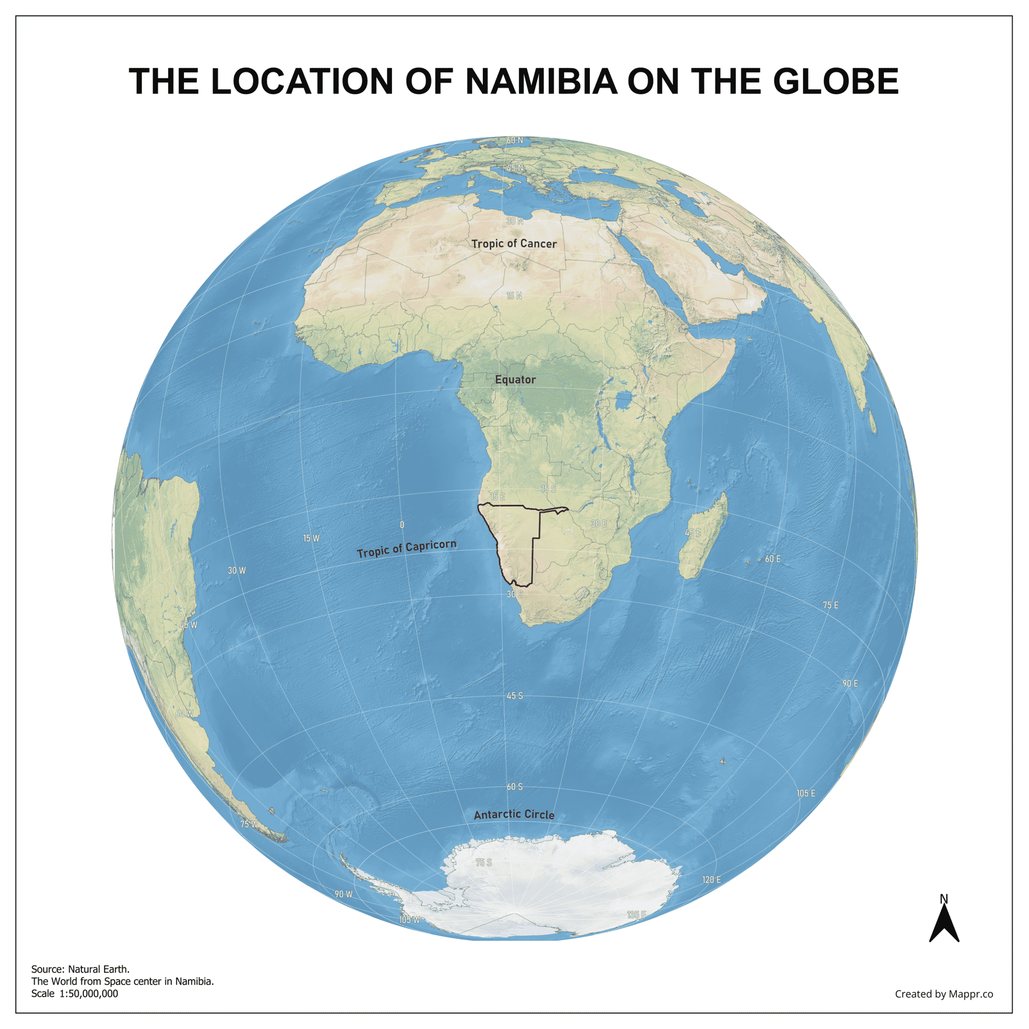 Namibia Con Namibia Maps | Mappr