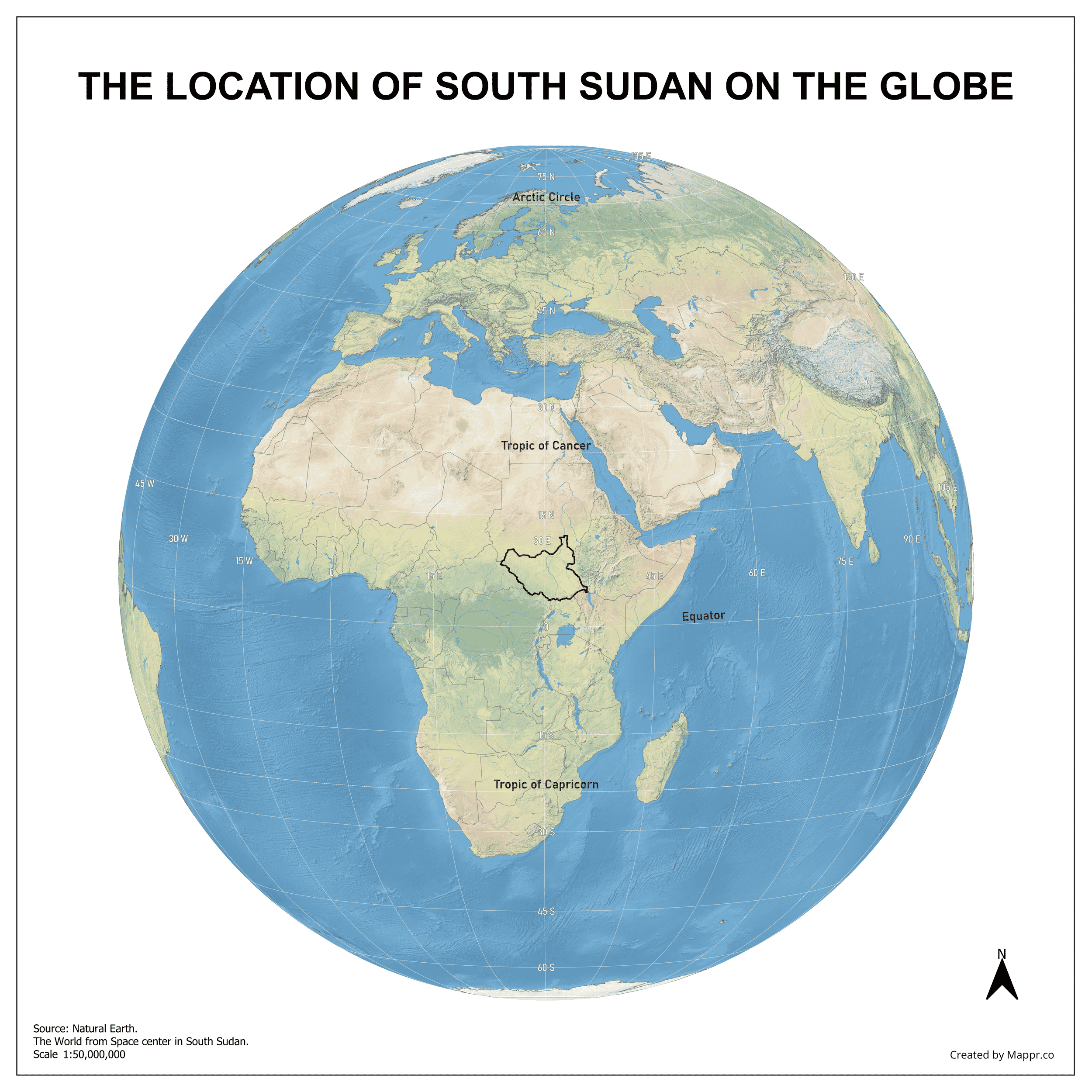 South Sudan Maps | Mappr