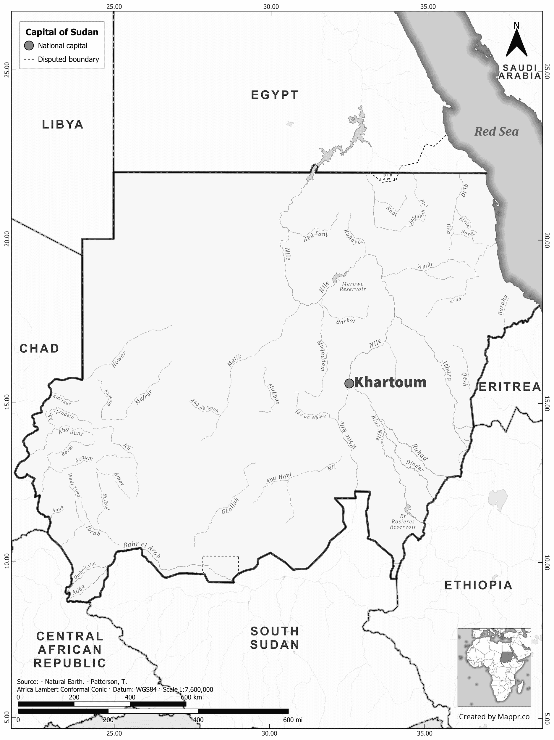 Sudan Maps | Mappr