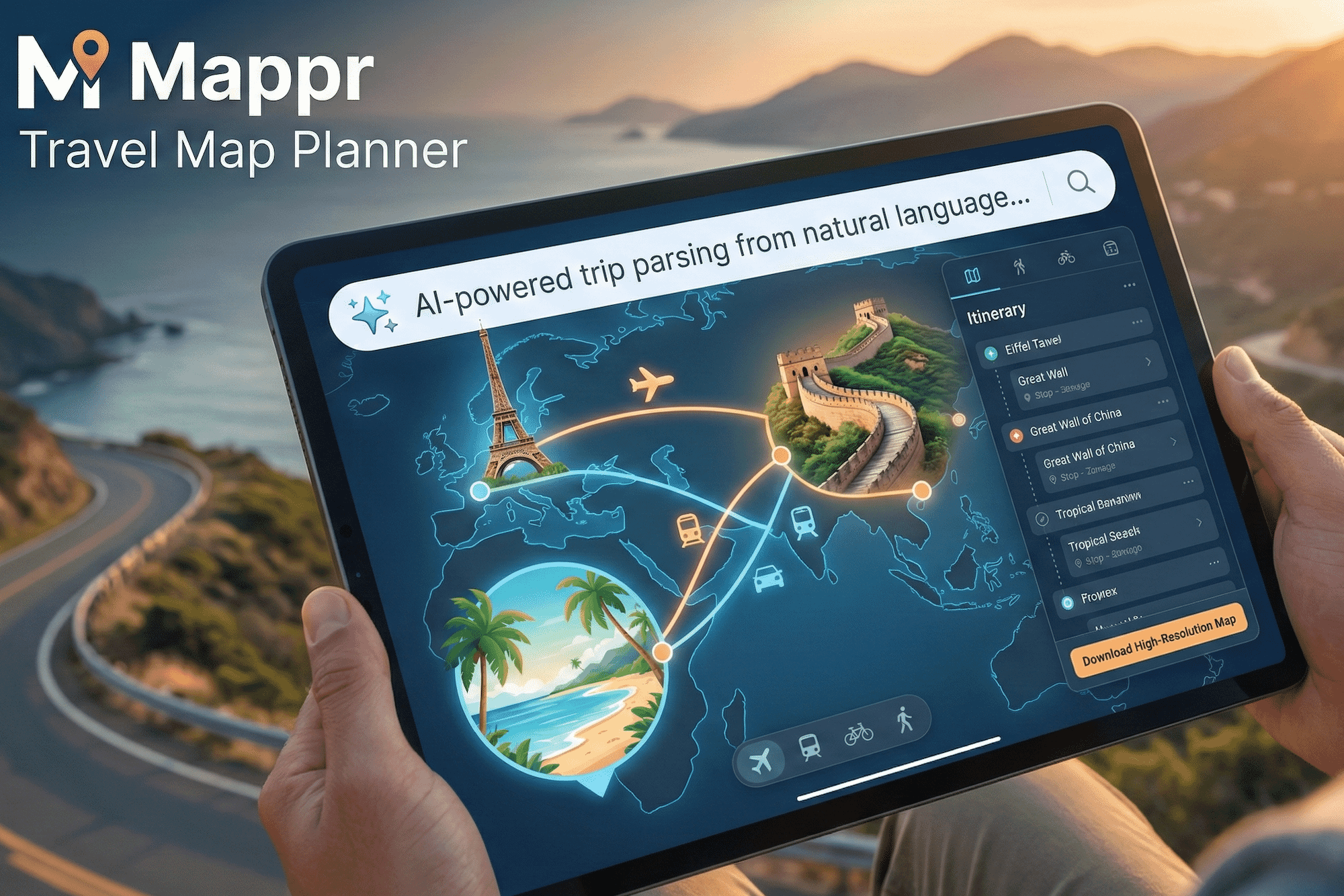 Travel Map Planner – Visualize Multi-Stop Trip Itineraries