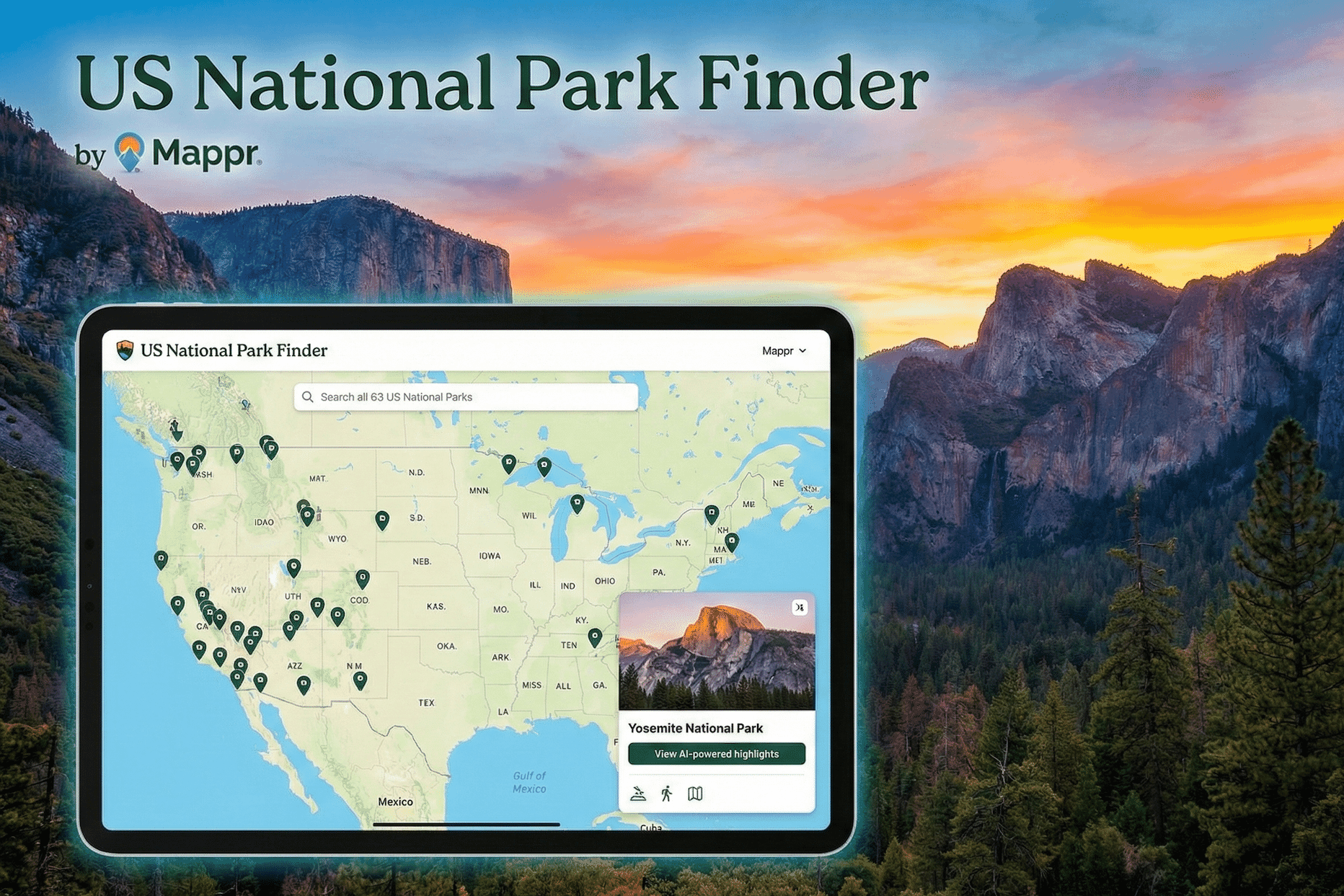 US National Park Finder
