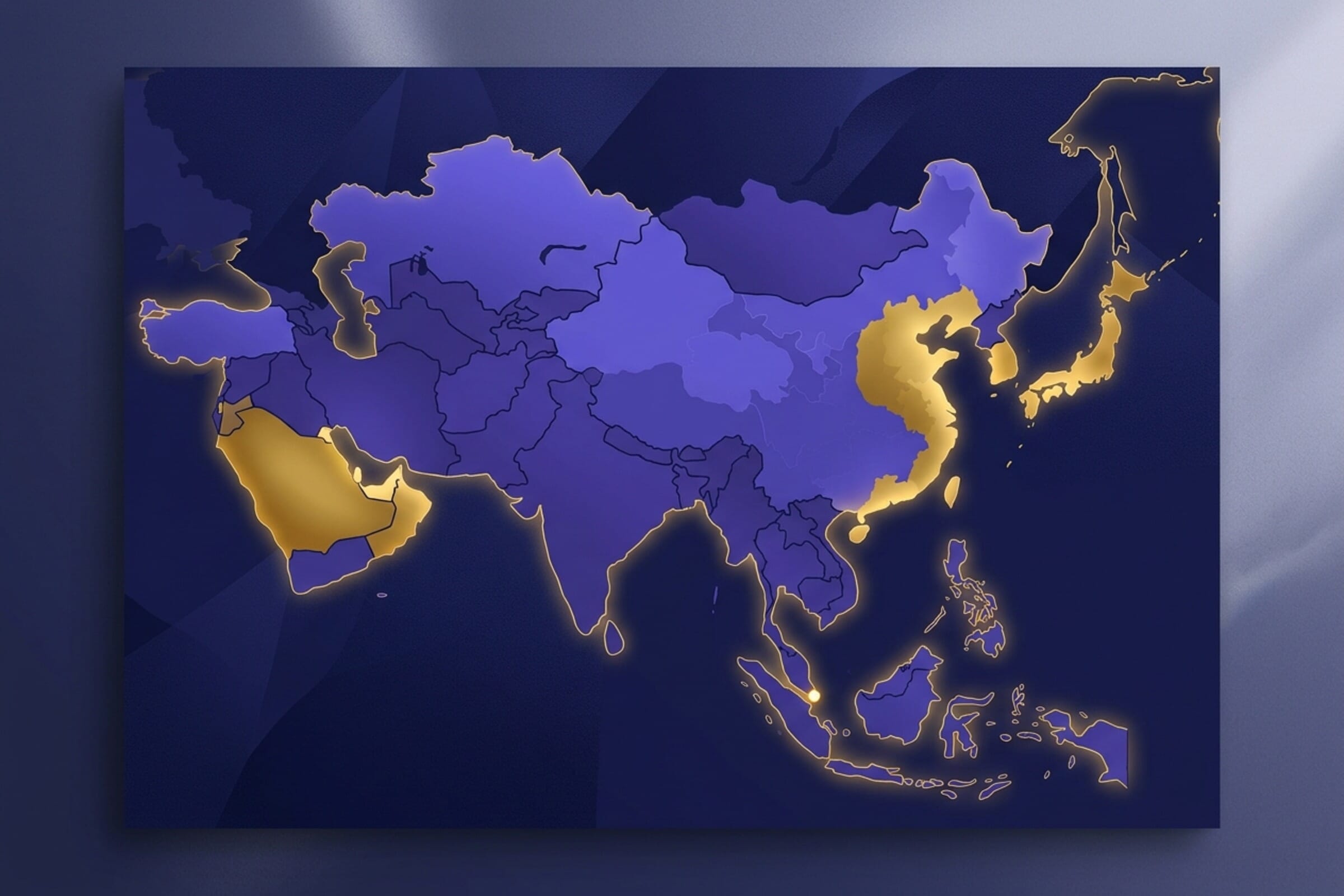 Richest Countries in Asia 2025 - GDP per Capita Map