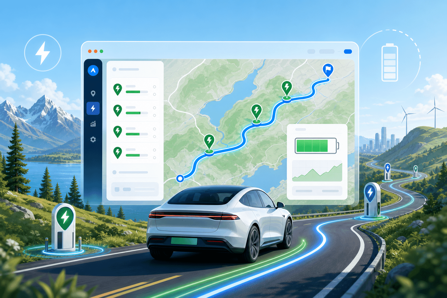 EV Trip Planner — Routes with Smart Charging Stops