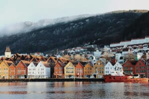 A colourful fjord village in Norway, the world's most prosperous country in the 2026 Atlantic Council Prosperity Index