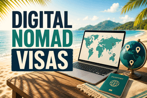 Countries with a digital nomad visa — remote work from a tropical beach