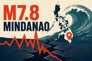 M7.8 earthquake and tsunami off southern Mindanao, Philippines