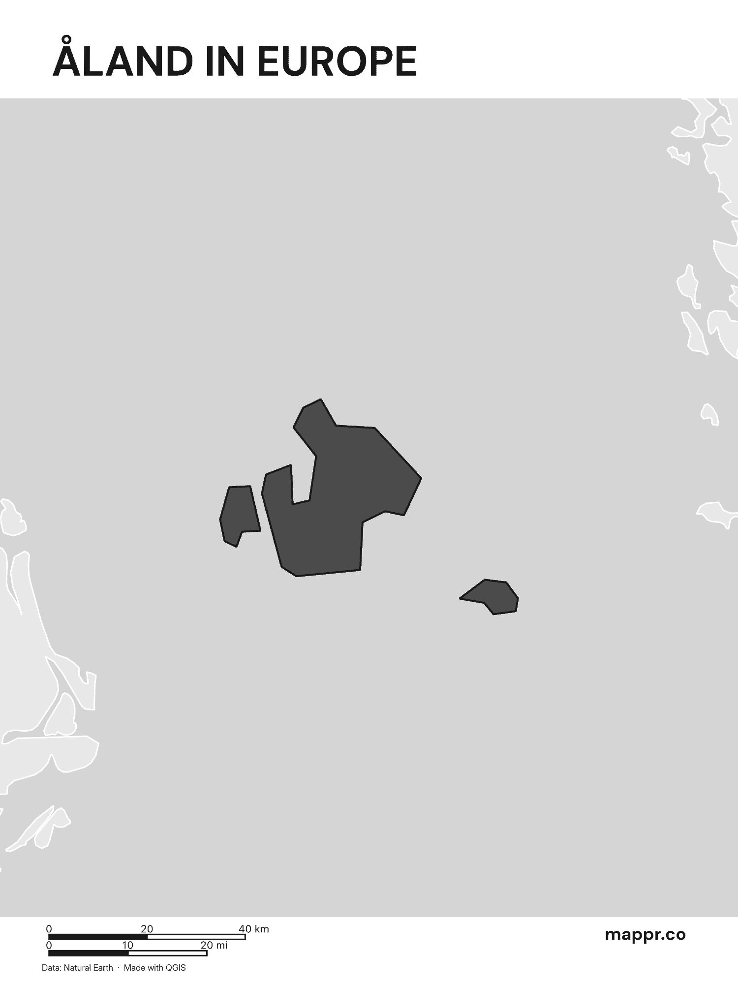 Åland Maps — Free Printable Maps of the Åland Islands | Mappr