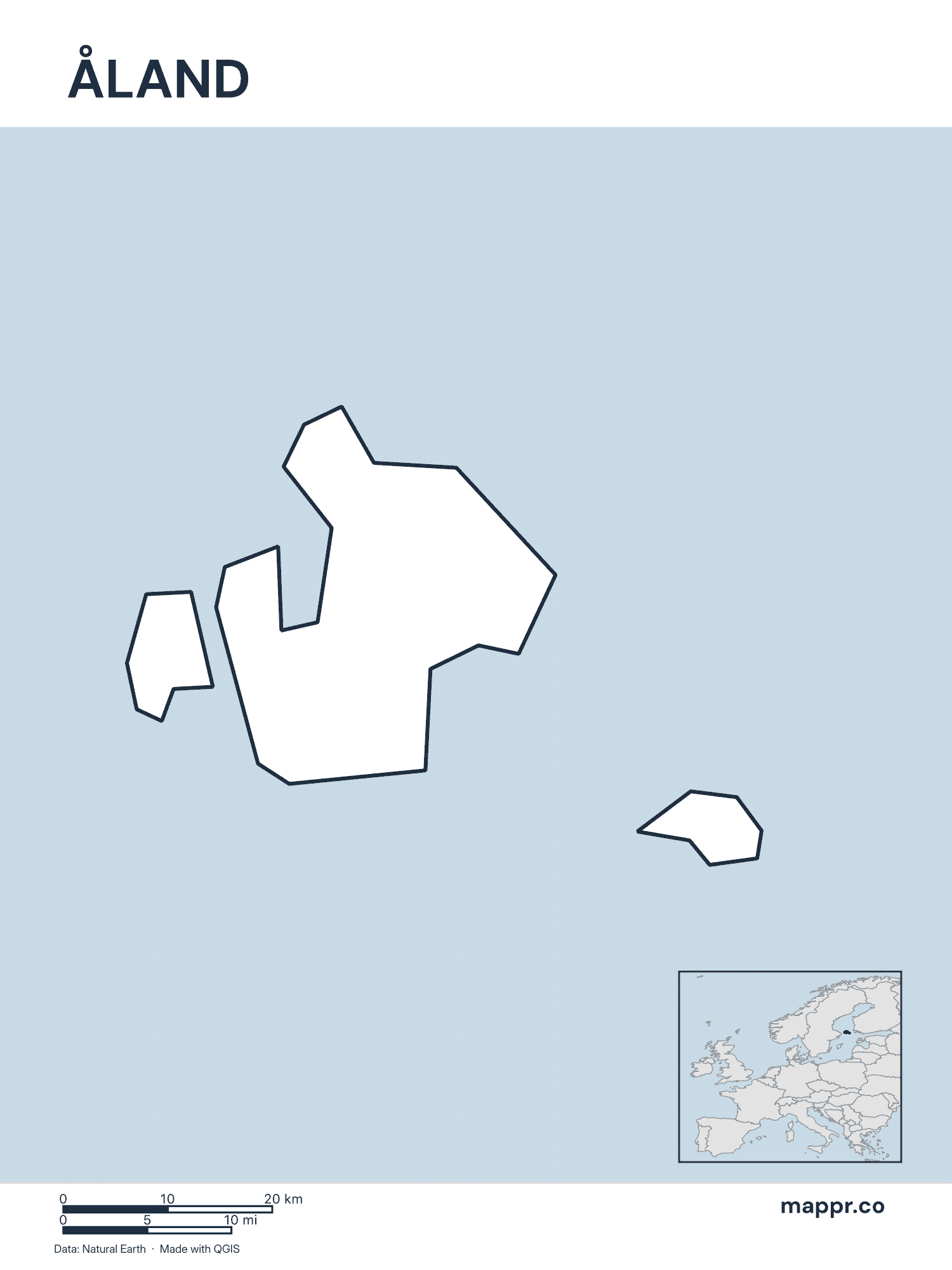 Åland Maps — Free Printable Maps of the Åland Islands | Mappr