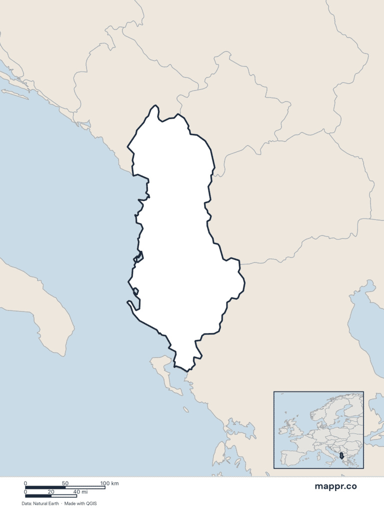 Albania Maps Free Printable Maps Of Albania Mappr albania-maps-free-printable-maps-of-albania-mappr