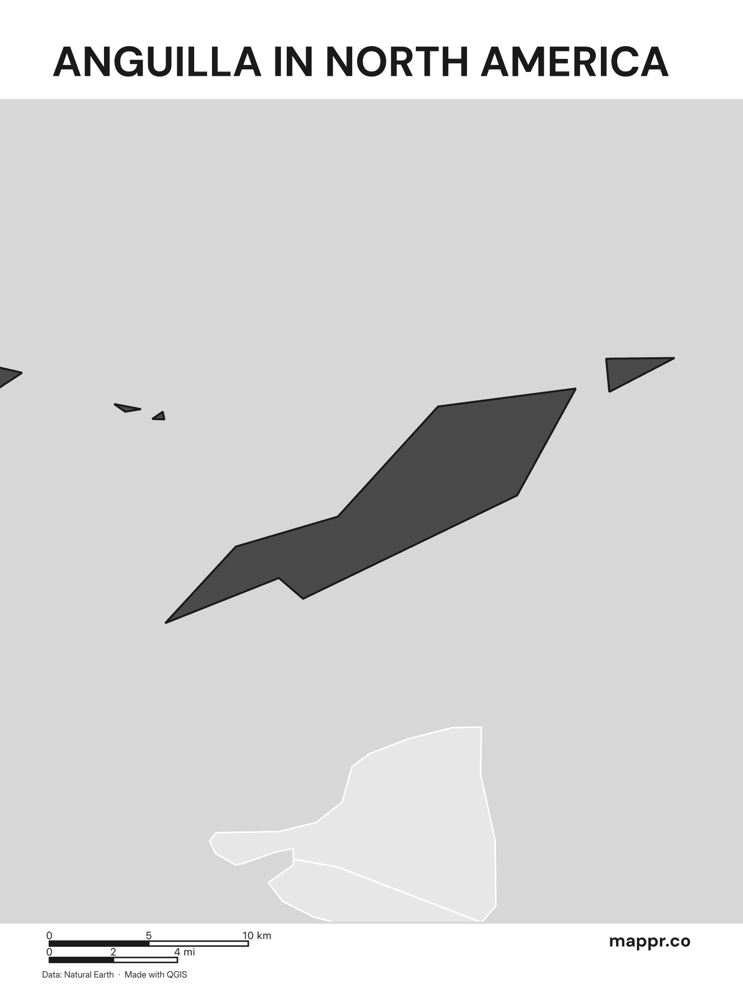 Anguilla Maps — Free Printable Maps of Anguilla | Mappr