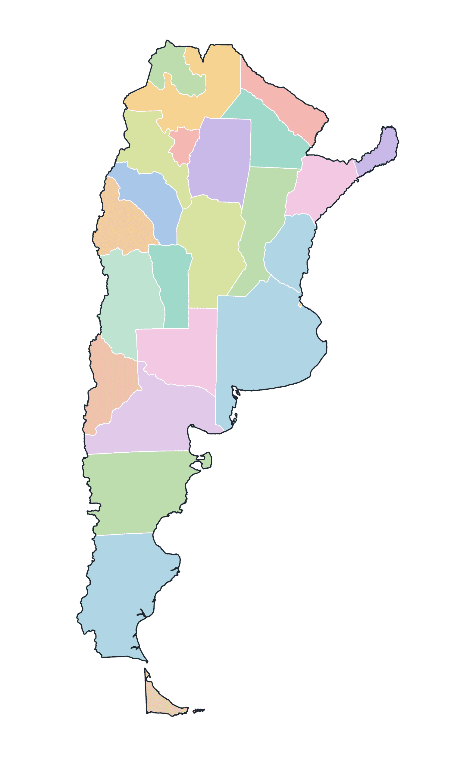 Argentina Blank Maps