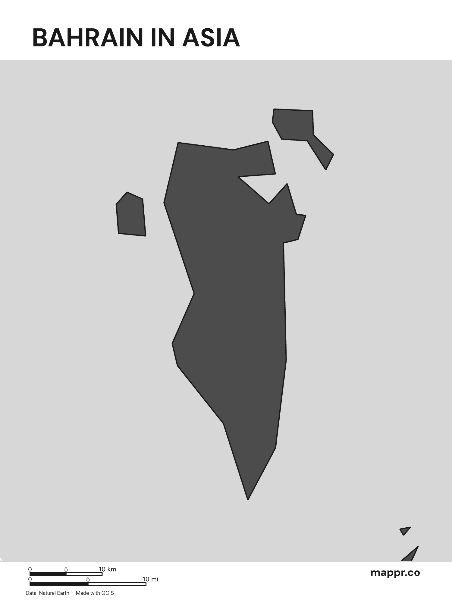 Bahrain Maps — Free Printable Maps of Bahrain | Mappr