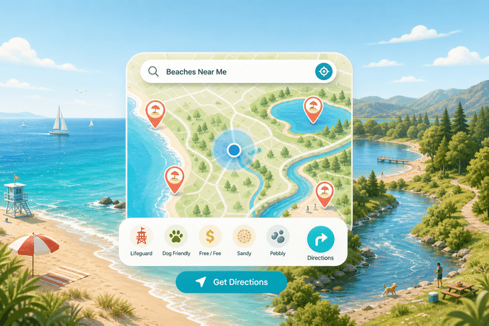 Local Beach Map Mappr Apps | Mappr