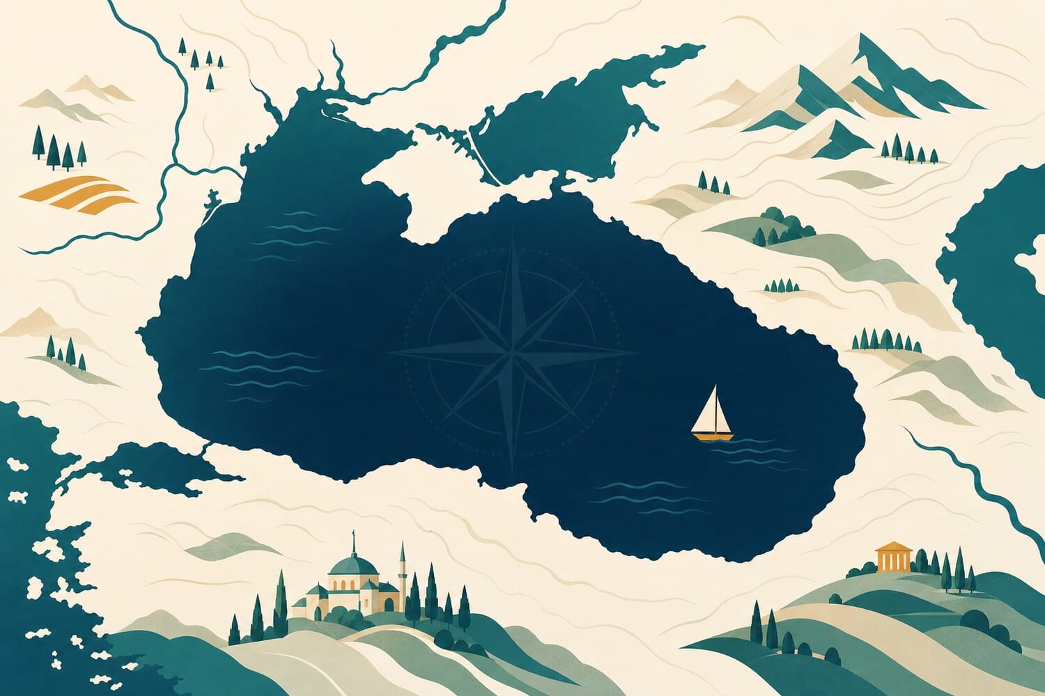 Black Sea Countries/Countries Bordering the Black Sea/Black Sea Map