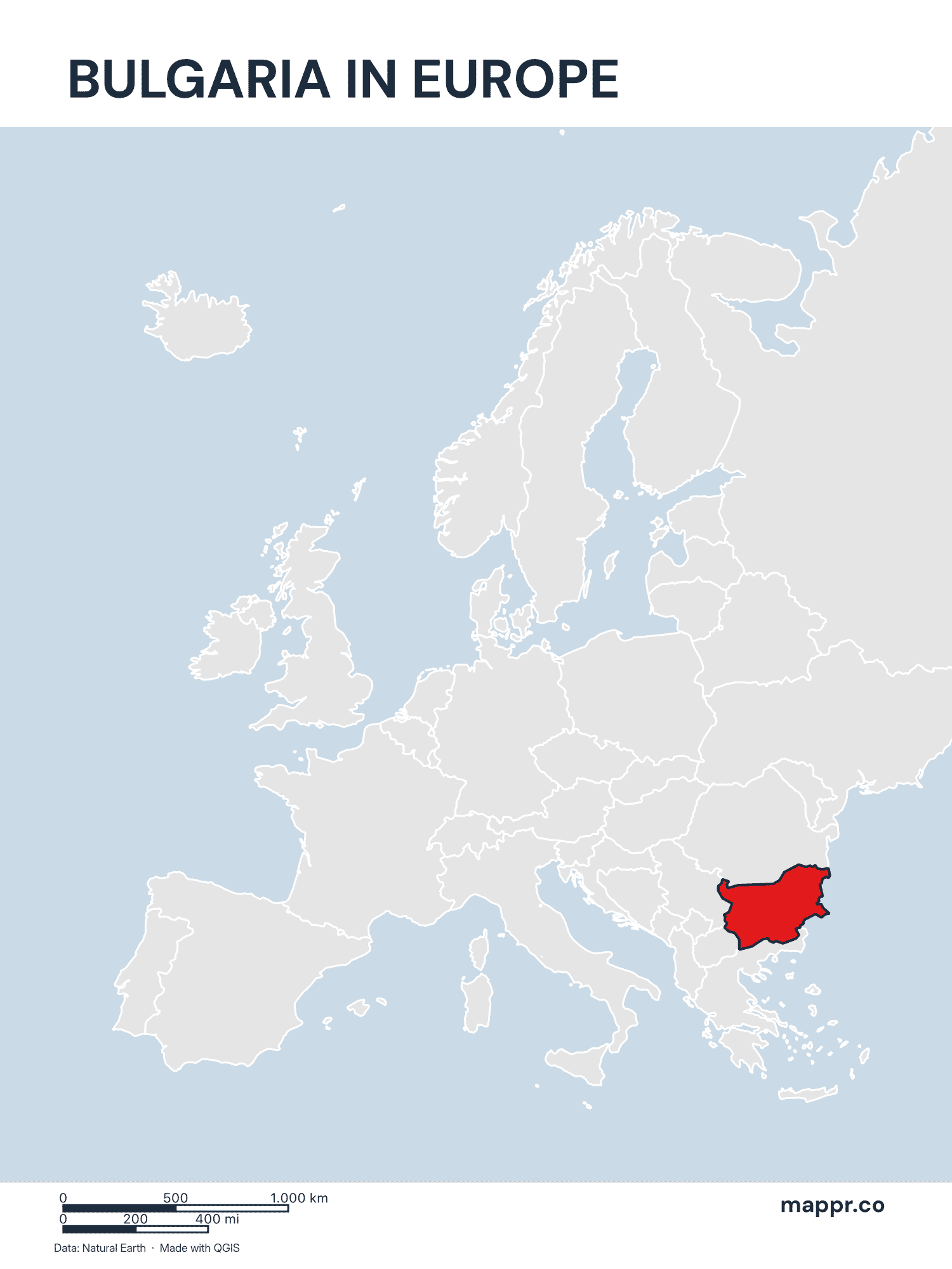 Bulgaria Maps — Free Printable Maps of Bulgaria | Mappr