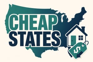 Cheapest US states by cost of living 2026 map