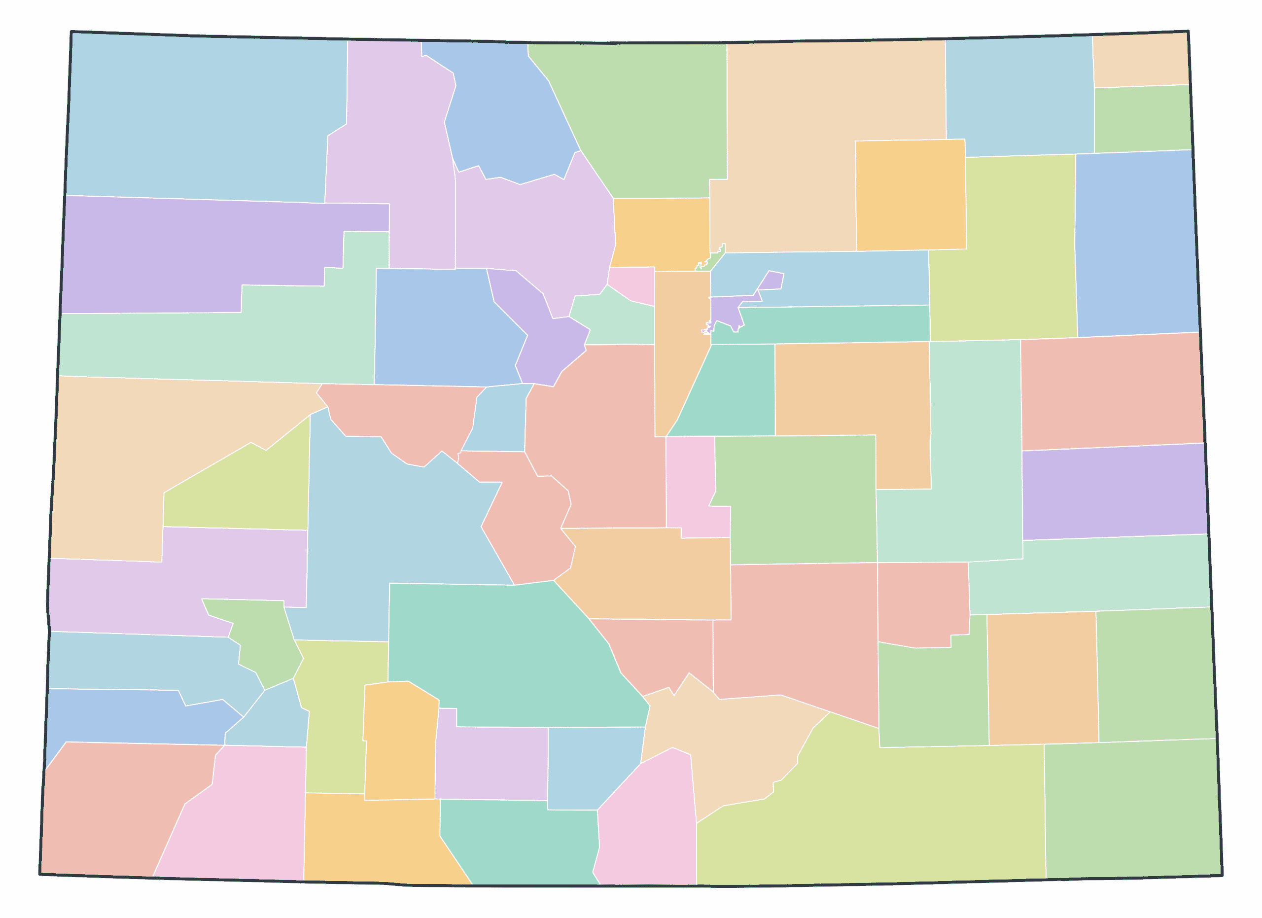 Colorado Blank Maps