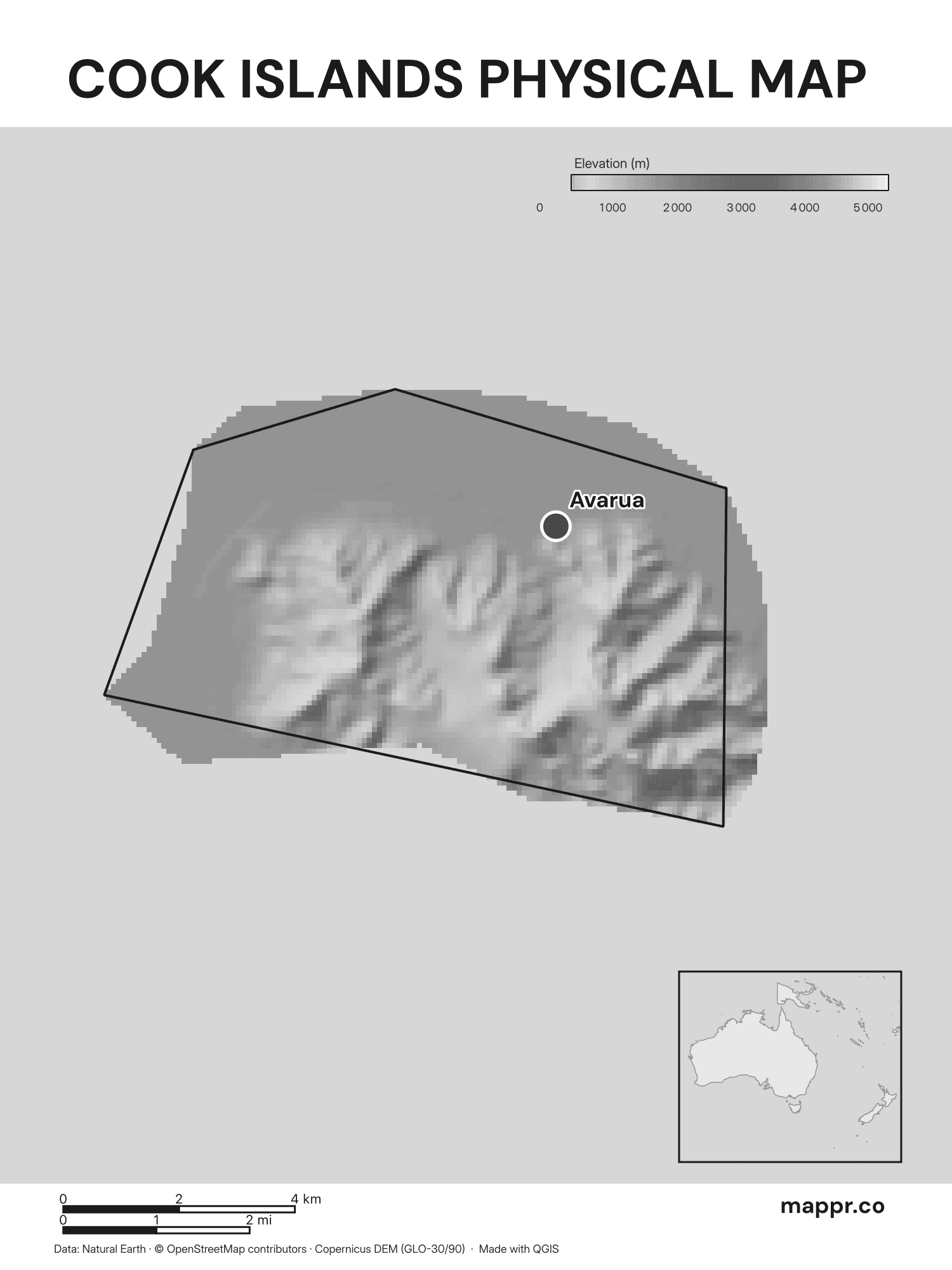 Cook Islands Maps — Free Printable Maps | Mappr