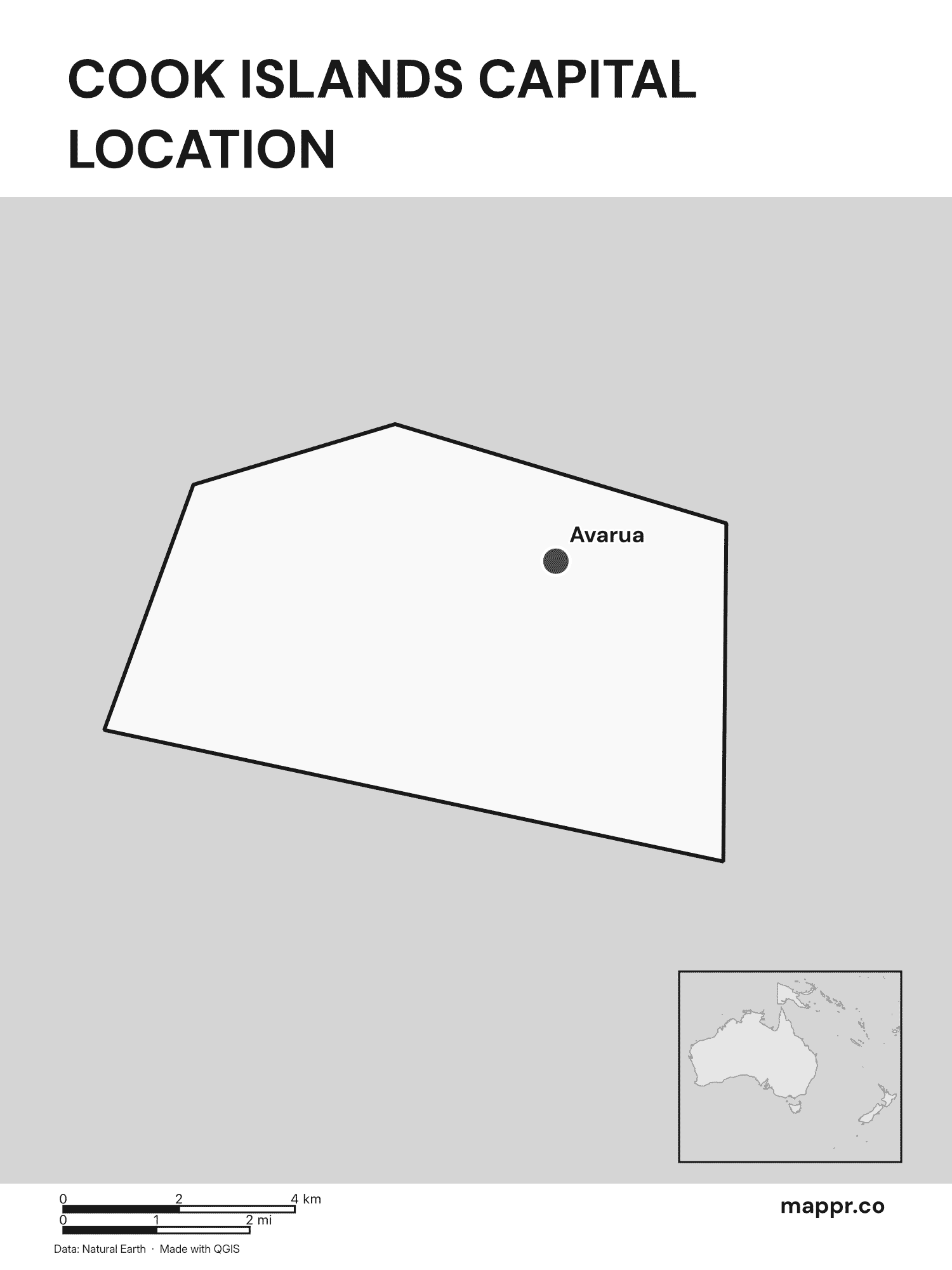 Cook Islands Maps — Free Printable Maps | Mappr