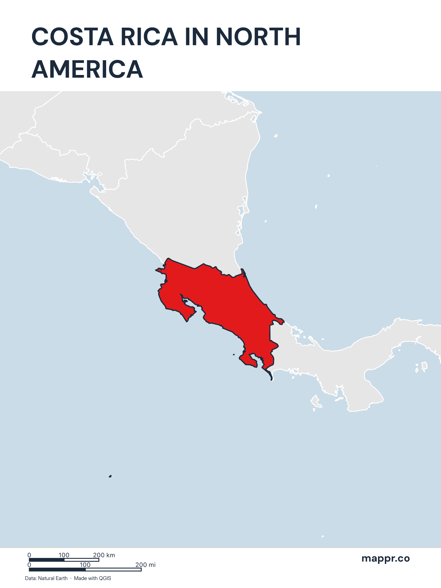 Costa Rica Maps — Free Printable Maps of Costa Rica | Mappr