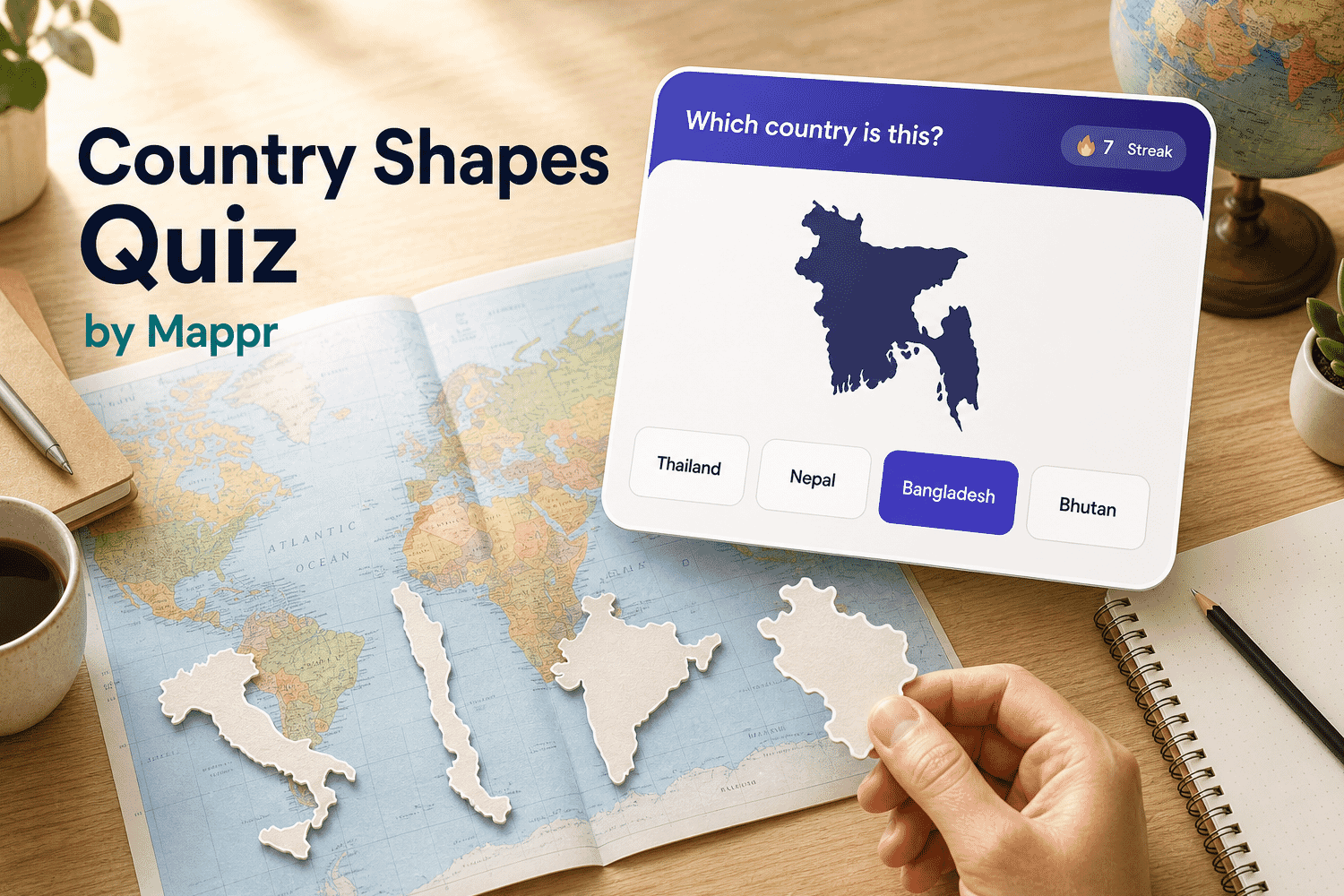 Country Shapes Quiz
